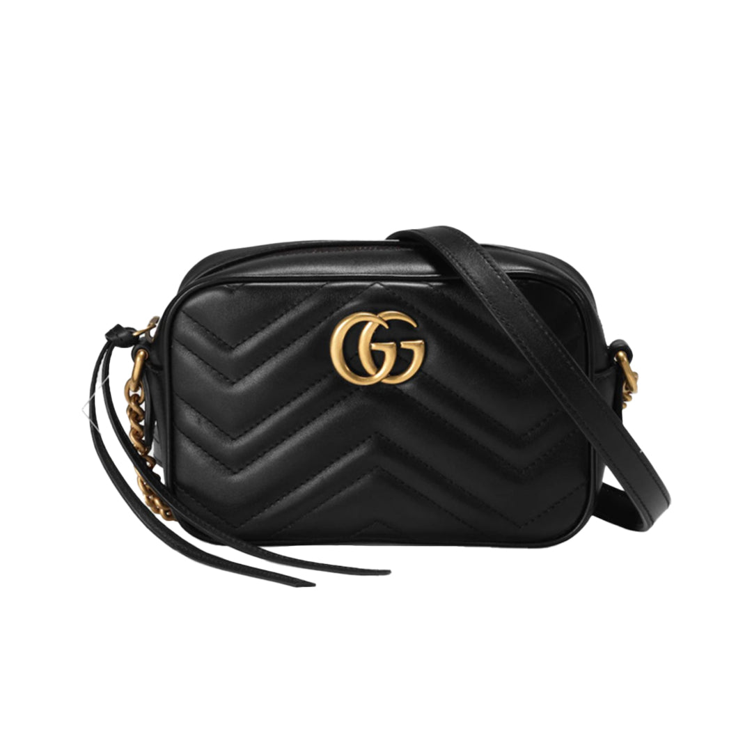 GG Marmont Mini Camera Bag Black