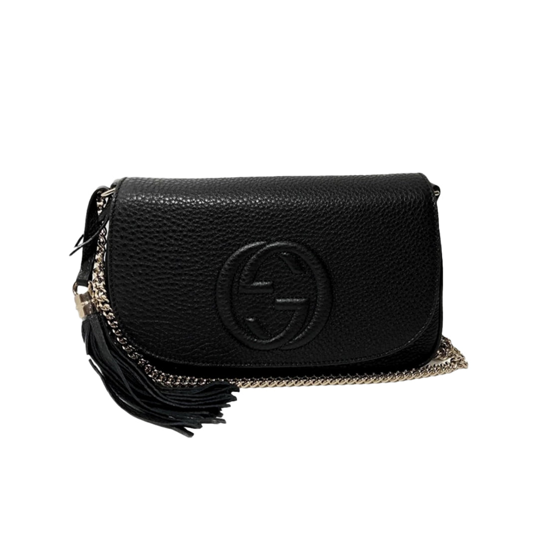 GG Soho Crossbody Chain Shoulder Bag Medium Black